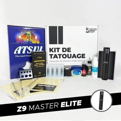 Kit tatuaggio Z9 Master Elite - Macchina a batteria senza fili