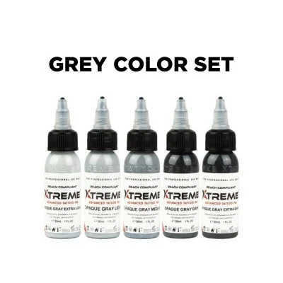 Inchiostro Xtreme Ink Opaque Grey Set - 30ml