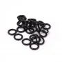 Anelli di tenuta in silicone nero - 15mm