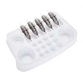 Vassoio di supporto in plastica usa e getta per aghi e colori - 50 pezzi